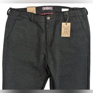 $350 NEW 30 X 34 CHARCOAL ELASTIC WAIST PANTS 7 DOWNIE ST COUTURE JERSEY FABRIC